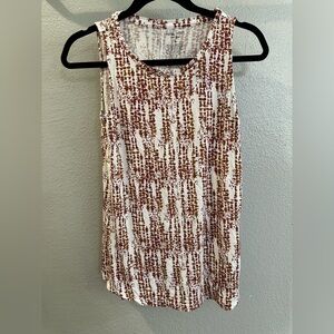 3 for $10. Nine West Brown and White Tank Top